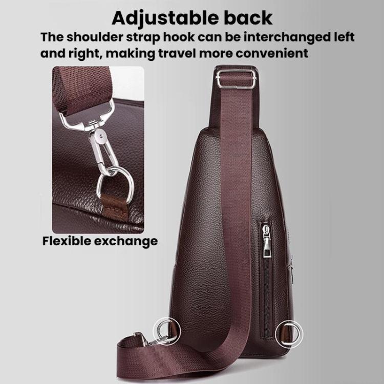 WEIXIER X452 Vintage Outdoor Men Chest Bag Multi-Functional Crossbody Bag