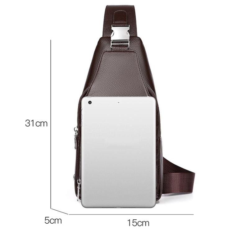 WEIXIER X452 Vintage Outdoor Men Chest Bag Multi-Functional Crossbody Bag