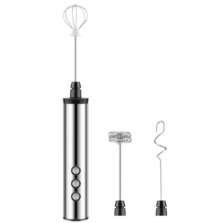3In1 Portable Rechargeable Handheld Electric Egg Beater Mini Milk Frother For Baking, Rechargeable