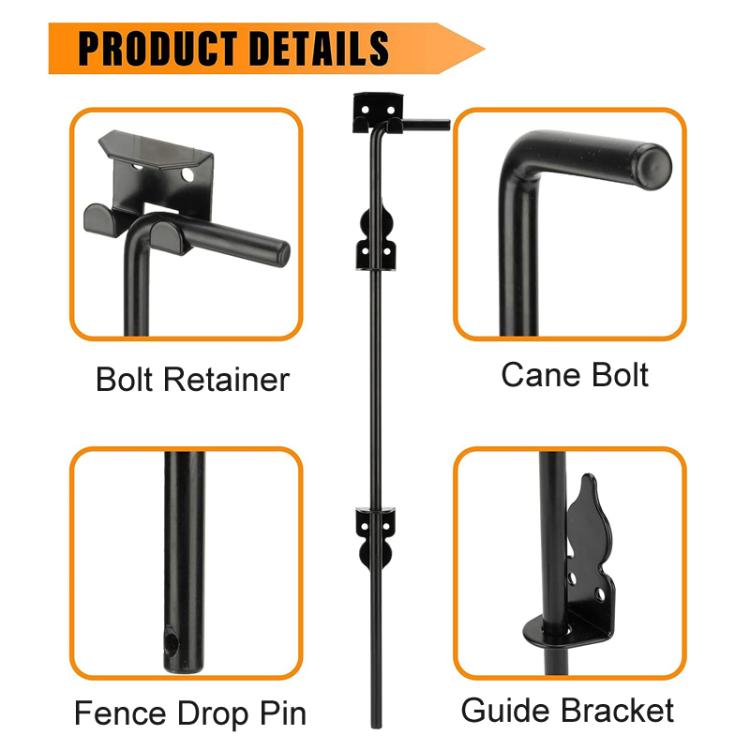 1pc 12inch Outdoor Fence Gate Latch, 1pc, 2pcs