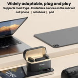 TELESIN Wireless Lavalier Microphone Noise-Canceling Magnetic Button Microphone