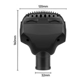 Universal Pet Brush Suction Head for Midea and Philips Vacuum Cleaners, 32mm Inner Diameter Attachment