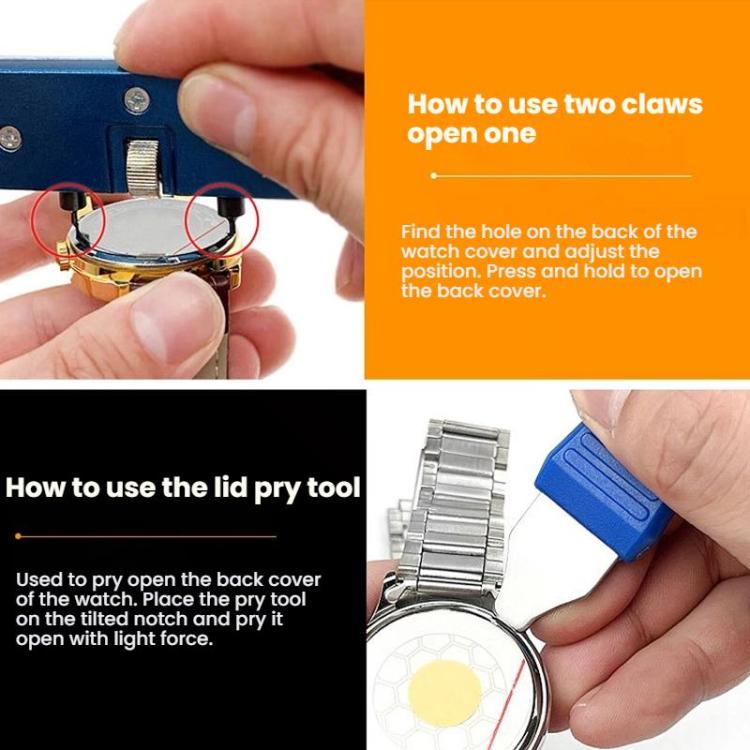 12pcs /Set Watch Back Repair Tool Set, 12pcs /Set