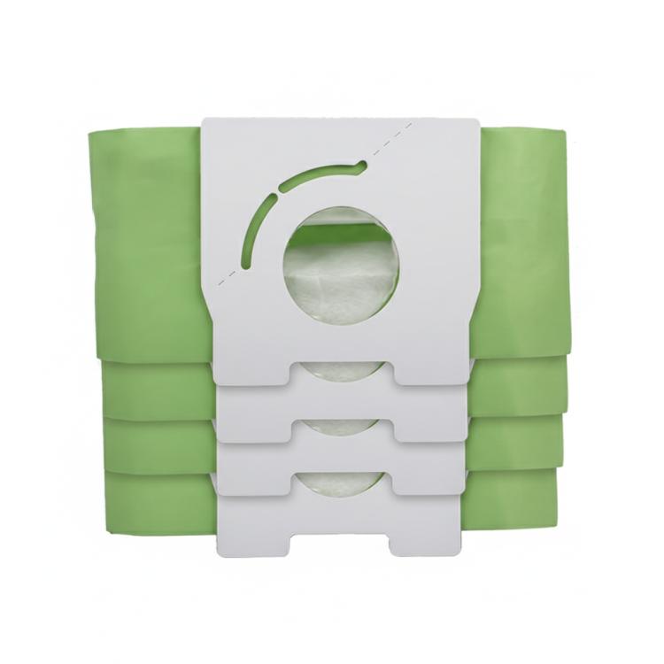 5pcs /Pack Dust Bags For Panasonic MC-CA291 / MC-CA293 / MC-CA391 Vacuum Cleaners Replacement Parts, Green