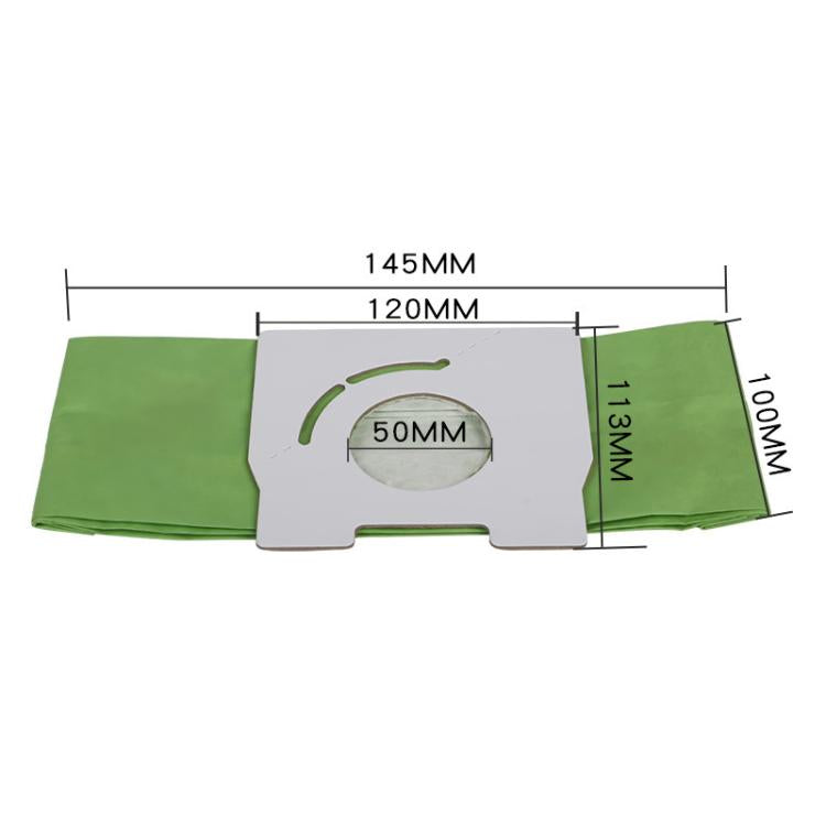 5pcs /Pack Dust Bags For Panasonic MC-CA291 / MC-CA293 / MC-CA391 Vacuum Cleaners Replacement Parts, Green