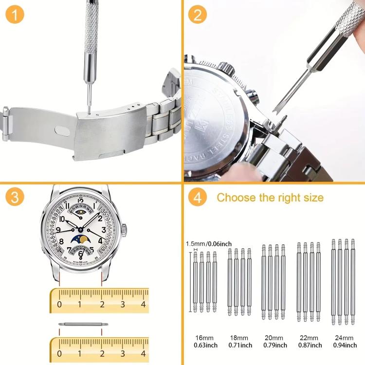 39pcs /Set Watch Repair Adjustment Strap Removal Tool Set, 39pcs /Set