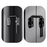 Thickened Anti-Theft Surface-Mount Interior Latch For Doors And Windows, Steel Screw-mounted, Black Screw-mounted