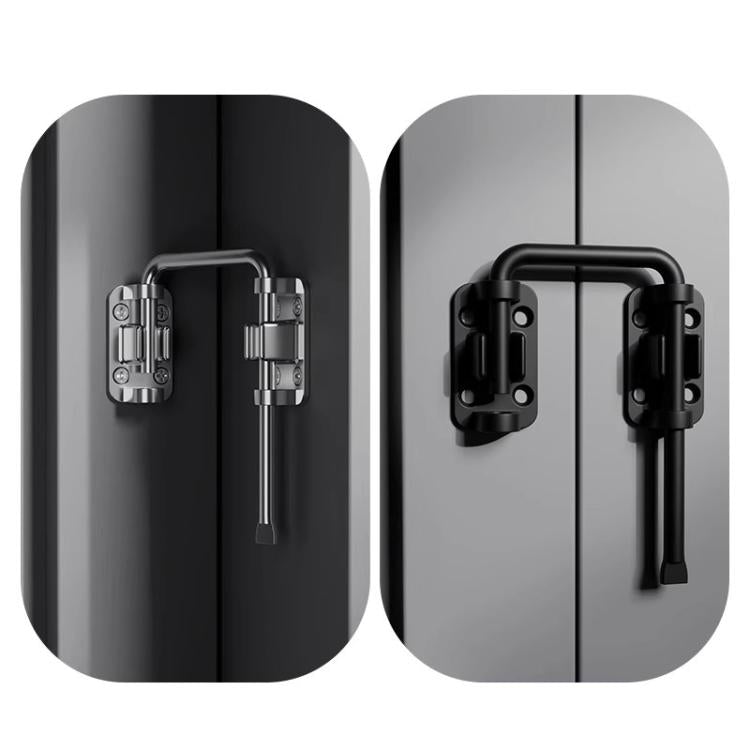 Thickened Anti-Theft Surface-Mount Interior Latch For Doors And Windows, Steel Screw-mounted, Black Screw-mounted