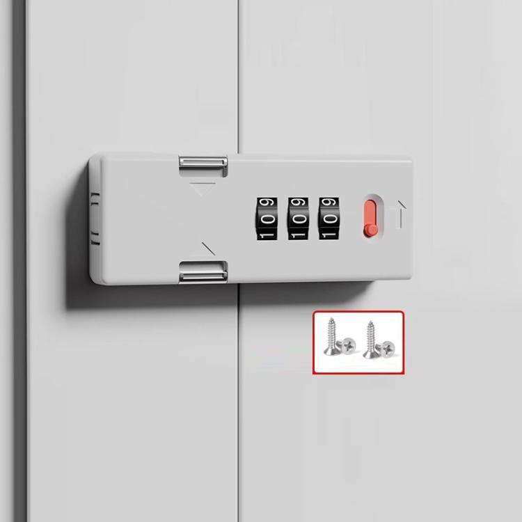 Screw-Mounted Door Latch With Built-In Latch Combination Lock, Flat White, Flat Fluorescent Gray, Right-Angle Black, Right-Angle Gray, Right-Angle White, Right-Angle Fluorescent Black, Right-Angle Fluorescent Gray