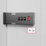 Screw-Mounted Door Latch With Built-In Latch Combination Lock, Flat White, Flat Fluorescent Gray, Right-Angle Black, Right-Angle Gray, Right-Angle White, Right-Angle Fluorescent Black, Right-Angle Fluorescent Gray