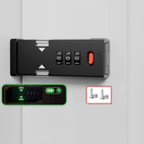 Screw-Mounted Door Latch With Built-In Latch Combination Lock, Flat White, Flat Fluorescent Gray, Right-Angle Black, Right-Angle Gray, Right-Angle White, Right-Angle Fluorescent Black, Right-Angle Fluorescent Gray