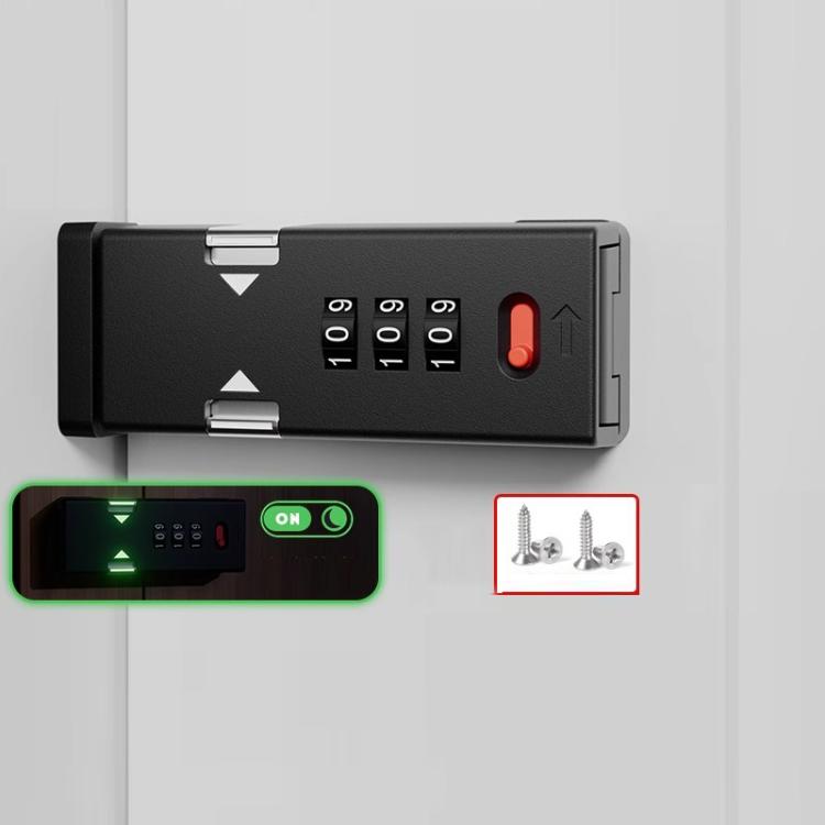 Screw-Mounted Door Latch With Built-In Latch Combination Lock, Flat White, Flat Fluorescent Gray, Right-Angle Black, Right-Angle Gray, Right-Angle White, Right-Angle Fluorescent Black, Right-Angle Fluorescent Gray