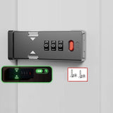 Screw-Mounted Door Latch With Built-In Latch Combination Lock, Flat White, Flat Fluorescent Gray, Right-Angle Black, Right-Angle Gray, Right-Angle White, Right-Angle Fluorescent Black, Right-Angle Fluorescent Gray