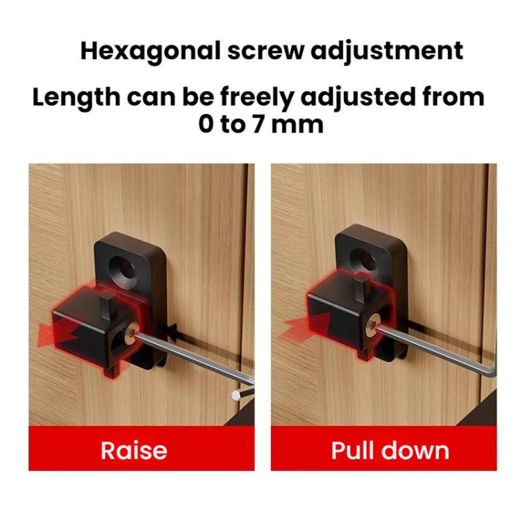 Screw-Mounted Door Latch With Built-In Latch Combination Lock, Flat White, Flat Fluorescent Gray, Right-Angle Black, Right-Angle Gray, Right-Angle White, Right-Angle Fluorescent Black, Right-Angle Fluorescent Gray