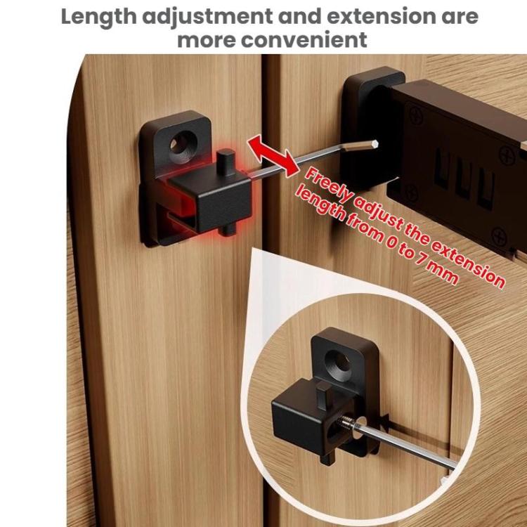 Screw-Mounted Door Latch With Built-In Latch Combination Lock, Flat White, Flat Fluorescent Gray, Right-Angle Black, Right-Angle Gray, Right-Angle White, Right-Angle Fluorescent Black, Right-Angle Fluorescent Gray