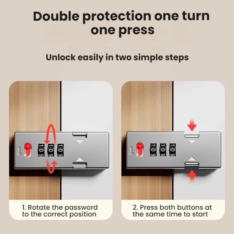 Screw-Mounted Door Latch With Built-In Latch Combination Lock, Flat White, Flat Fluorescent Gray, Right-Angle Black, Right-Angle Gray, Right-Angle White, Right-Angle Fluorescent Black, Right-Angle Fluorescent Gray