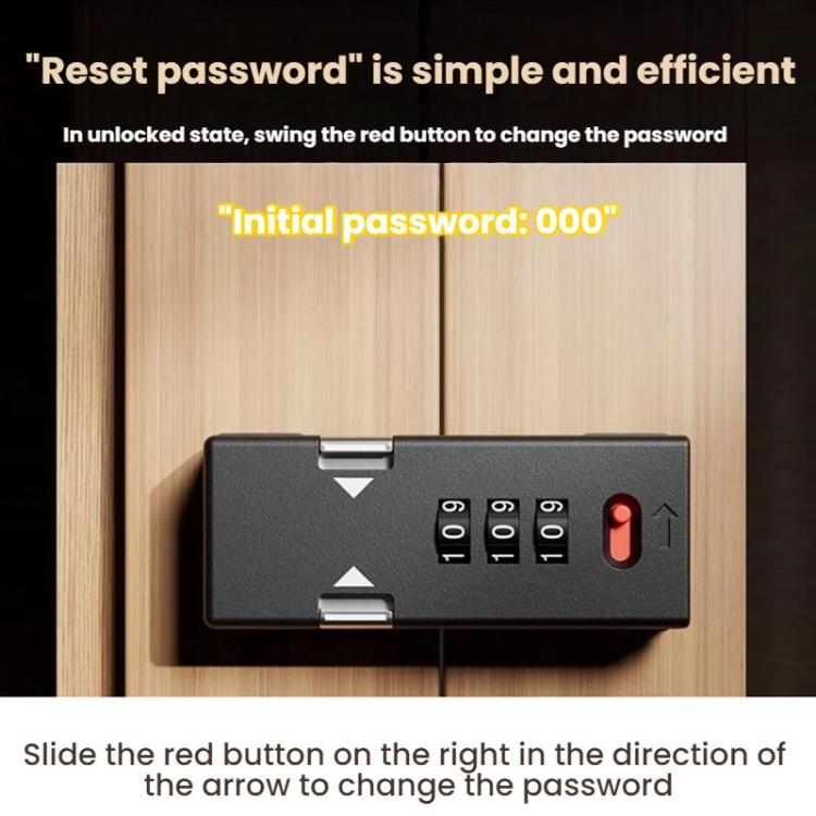 Screw-Mounted Door Latch With Built-In Latch Combination Lock, Flat White, Flat Fluorescent Gray, Right-Angle Black, Right-Angle Gray, Right-Angle White, Right-Angle Fluorescent Black, Right-Angle Fluorescent Gray