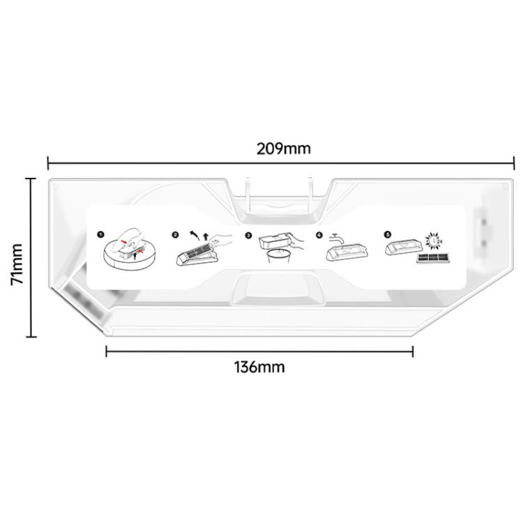 Robot Vacuum Dust Collection Box Accessory Dust Box, For Roborock Qrevo MaxV