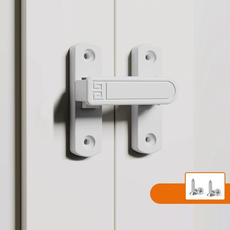 Screw-Mounted 0-7mm Adjustable Height Drop Sliding Door Lock Latch, Black, White, Gold, Gray, Black Fluorescent, Gray Fluorescent
