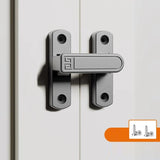 Screw-Mounted 0-7mm Adjustable Height Drop Sliding Door Lock Latch, Black, White, Gold, Gray, Black Fluorescent, Gray Fluorescent