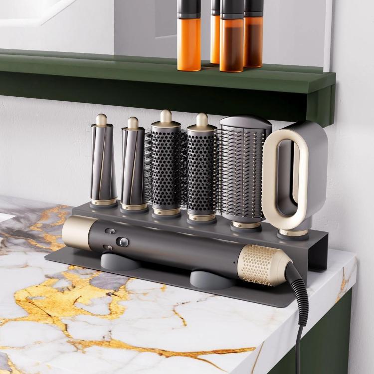 For Dyson Airwrap Attachment Storage Stand All-in-One Desktop Organizer Holds 6 Nozzles, Gen5 White, Gen5 Black