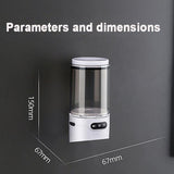 Rechargeable UV Toothbrush And Cup Sterilizer Wall Mount - Drill-Free Installation For Single User