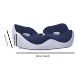 Thickened Hip Seat Cushion Memory Cotton Breathable Hemorrhoid Pad Office Sedentary Anti-slip Hip Mat