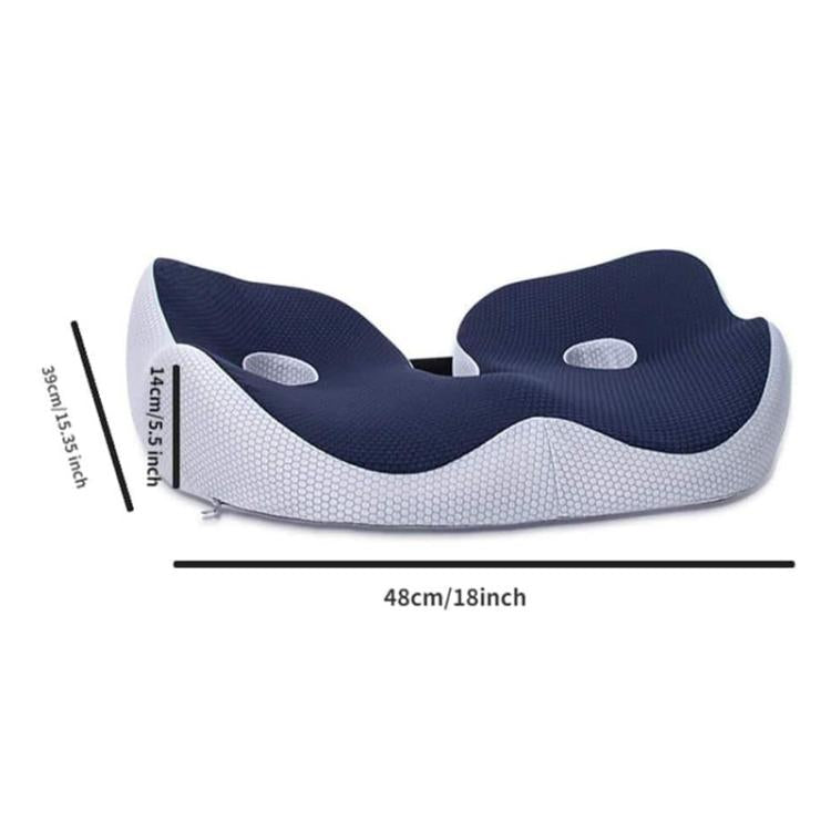 Thickened Hip Seat Cushion Memory Cotton Breathable Hemorrhoid Pad Office Sedentary Anti-slip Hip Mat