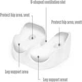 Thickened Hip Seat Cushion Memory Cotton Breathable Hemorrhoid Pad Office Sedentary Anti-slip Hip Mat