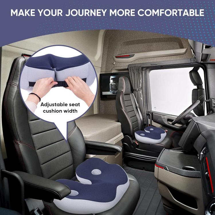 Thickened Hip Seat Cushion Memory Cotton Breathable Hemorrhoid Pad Office Sedentary Anti-slip Hip Mat