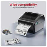Phomemo D450-BT Bluetooth Shipping Label Printer Inkless Barcode Label Maker for 20-115mm Labels, D450-BT