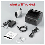 Phomemo D450-BT Bluetooth Shipping Label Printer Inkless Barcode Label Maker for 20-115mm Labels, D450-BT