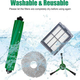 22 In 1 Replacement Parts Kit For iRobot Roomba Plus 505/405 Combo Includes Roll Brush, Filter, Dust Bag, Mop, Side Brush