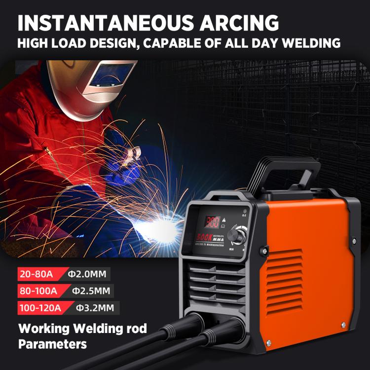 MMA300K 5 In 1 Home Mini Inverter DC Portable Welder, 220V EU Plug