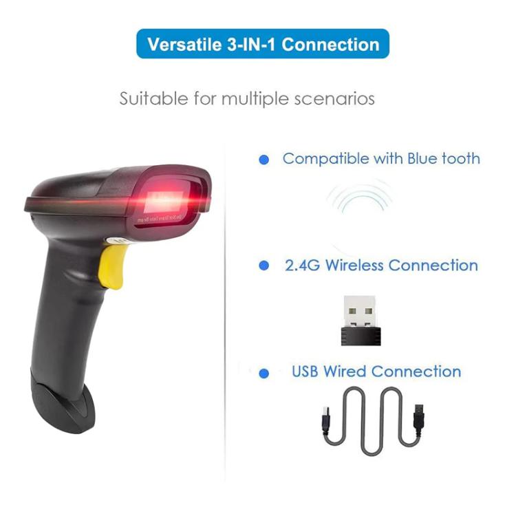 Wireless 1D/2D Bluetooth Barcode Scanner Handheld QR Code Reader, NETUM NT-1228BL
