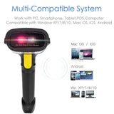 Wireless 1D/2D Bluetooth Barcode Scanner Handheld QR Code Reader, NETUM NT-1228BL