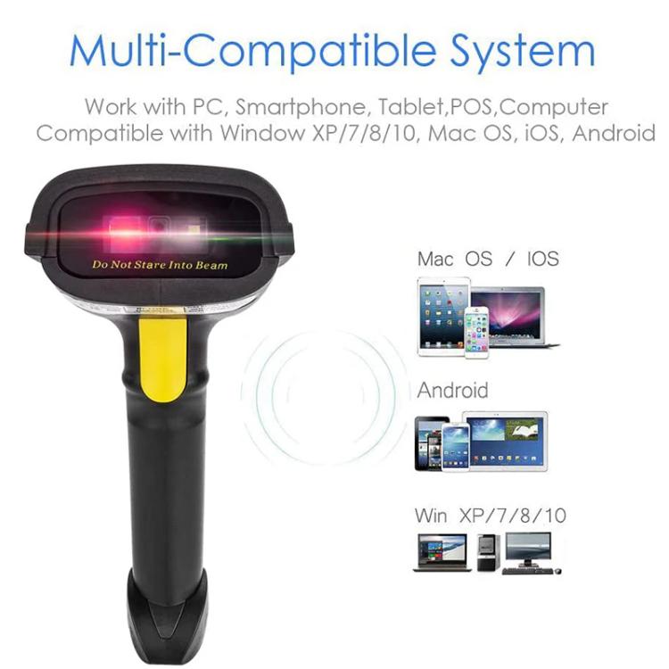 Wireless 1D/2D Bluetooth Barcode Scanner Handheld QR Code Reader, NETUM NT-1228BL