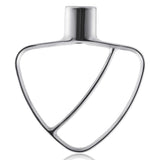 Stainless Steel Flat Beater For KitchenAid 4.5 & 5 QT Mixers - No Coating Chip-Resistant Attachment, Flat Beater