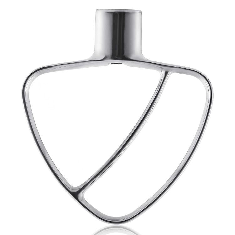 Stainless Steel Flat Beater For KitchenAid 4.5 & 5 QT Mixers - No Coating Chip-Resistant Attachment, Flat Beater