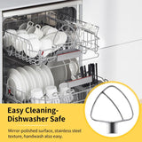 Stainless Steel Flat Beater For KitchenAid 4.5 & 5 QT Mixers - No Coating Chip-Resistant Attachment, Flat Beater