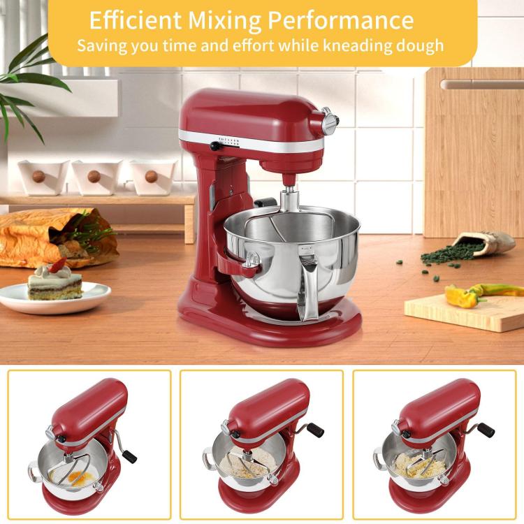 Stainless Steel Flat Beater For KitchenAid 5.5 & 6 QT Bowl-Lift Stand Mixers No Coating Durable Mixing Paddle Attachment, 5.5 & 6 QT