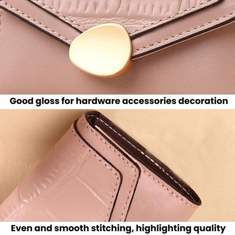 Stone Pattern Accordion Card Holder Women Multi-Card Slot ID Card Clip