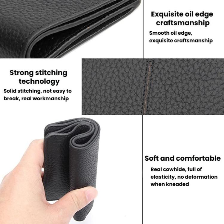 Simple Short-Style Women Wallet Ultra-Thin Multi-Card Slot Billfold