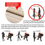 Leather RFID Anti-Theft Card Holder Multi-Card Slot Business Card Case