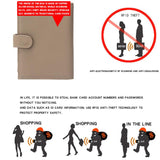 C5588 Leather Unisex Passport Holder Ultra-Thin RFID Multi-Functional Wallet