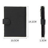 C5588 Leather Unisex Passport Holder Ultra-Thin RFID Multi-Functional Wallet