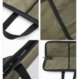 Camping Knife Organizer Convenient Handheld Kitchenware Bag, 4 Slots (Army Green)