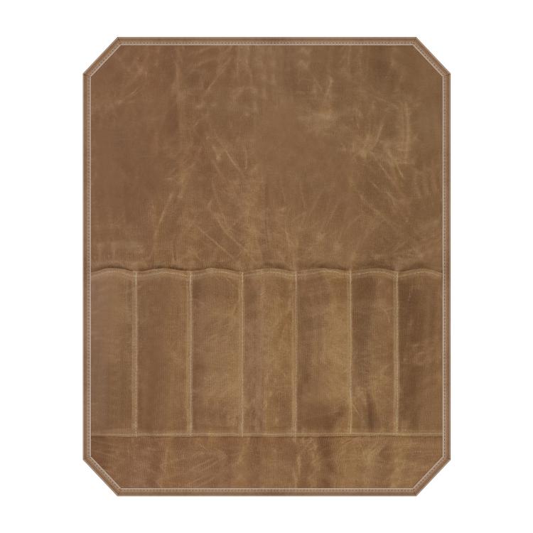 Wet Wax Canvas Knife Organizer Picnic Portable Storage Bag, 7 Slots (Army Green), 7 Slots (Khaki)