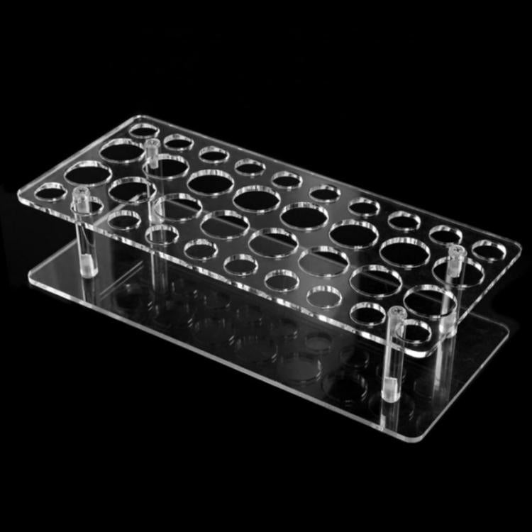 36-Hole Transparent Acrylic Lipstick Display Stand Perfume Makeup Brush Storage Rack, YX202