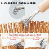 Stainless Steel Comb Cleaning Brush Air Cushion Comb Hair Removal Small Brush, 2pcs